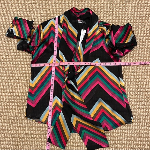 Alice + Olivia Multi Chevron Matching Two Piece Set 4/Small NWT - Picture 7 of 15